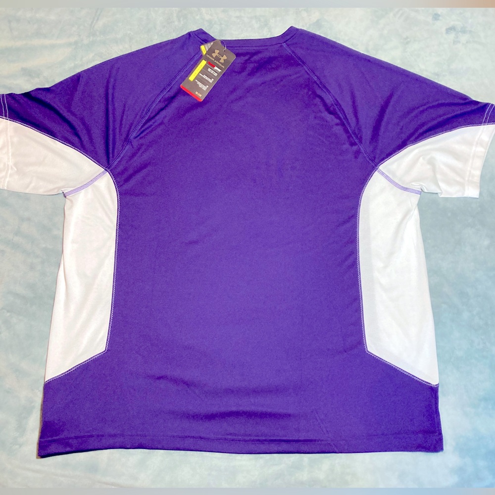 Under Armour Purple and White Men's Shirt - Picture 3 of 3